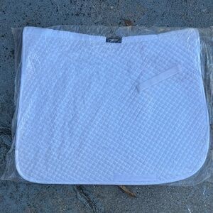 White Weatherbeeta Dressage Pad